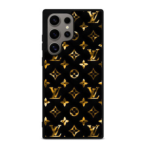 LOUIS VUITTON LV LOGO GOLD BLACK Samsung Galaxy S24 Ultra Case Cover LOUIS VUITTON LV LOGO GOLD BLACK Samsung Galaxy S24 Ultra Case Cover
