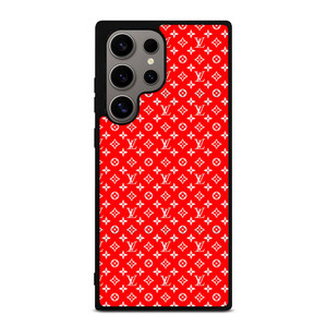 LV LOUIS VUITTON LOGO RED PATTERN Samsung Galaxy S24 Ultra Case Cover LV LOUIS VUITTON LOGO RED PATTERN Samsung Galaxy S24 Ultra Case Cover