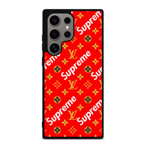 NEW SUPREME RED GOLD PATTERN Samsung Galaxy S24 Ultra Case Cover NEW SUPREME RED GOLD PATTERN Samsung Galaxy S24 Ultra Case Cover