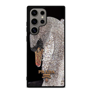PRADA MILANO LOGO DIAMOND SWAN Samsung Galaxy S24 Ultra Case Cover PRADA MILANO LOGO DIAMOND SWAN Samsung Galaxy S24 Ultra Case Cover