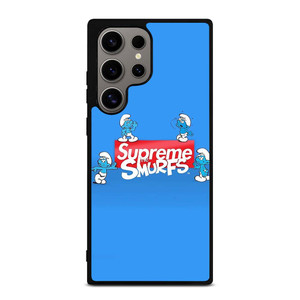 SUPREME AND THE SMURFS Samsung Galaxy S24 Ultra Case Cover SUPREME AND THE SMURFS Samsung Galaxy S24 Ultra Case Cover