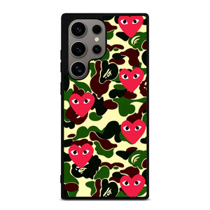 SUPREME BAPE COMME DES GARCONS Samsung Galaxy S24 Ultra Case Cover SUPREME BAPE COMME DES GARCONS Samsung Galaxy S24 Ultra Case Cover