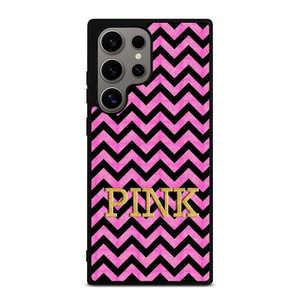 VICTORIA'S SECRET PINK CHEVRON Samsung Galaxy S24 Ultra Case Cover