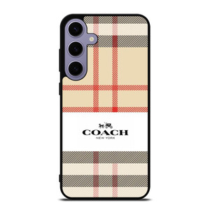 BURBERRY PATTERN X COACH NEW YORK LOGO Samsung Galaxy S24 Plus Case Cover BURBERRY PATTERN X COACH NEW YORK LOGO Samsung Galaxy S24 Plus Case Cover