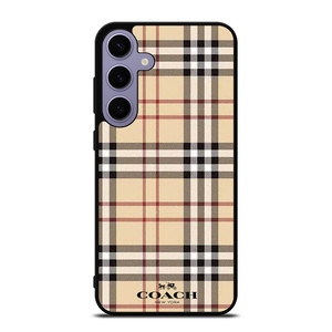 COACH NEW YORK LOGO X BURBERRY PATTERN Samsung Galaxy S24 Plus Case Cover COACH NEW YORK LOGO X BURBERRY PATTERN Samsung Galaxy S24 Plus Case Cover