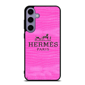 HERMES PARIS LOGO PINK LEATHER Samsung Galaxy S24 Plus Case Cover HERMES PARIS LOGO PINK LEATHER Samsung Galaxy S24 Plus Case Cover