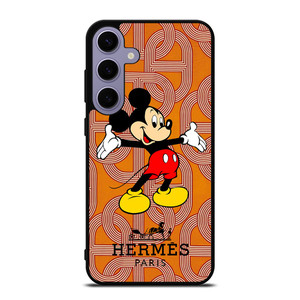 HERMES PARIS PATTERN MICKEY MOUSE DISNEY Samsung Galaxy S24 Plus Case Cover HERMES PARIS PATTERN MICKEY MOUSE DISNEY Samsung Galaxy S24 Plus Case Cover