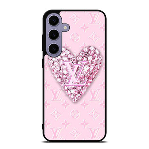 LOUIS VUITTON LOGO PINK HEART DIAMOND Samsung Galaxy S24 Plus Case Cover LOUIS VUITTON LOGO PINK HEART DIAMOND Samsung Galaxy S24 Plus Case Cover