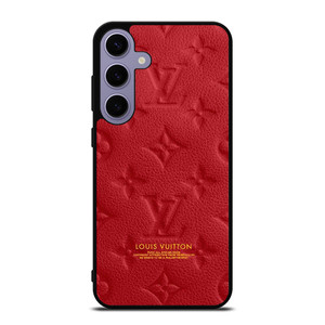 LOUIS VUITTON LV LOGO RED LEATHER Samsung Galaxy S24 Plus Case Cover LOUIS VUITTON LV LOGO RED LEATHER Samsung Galaxy S24 Plus Case Cover