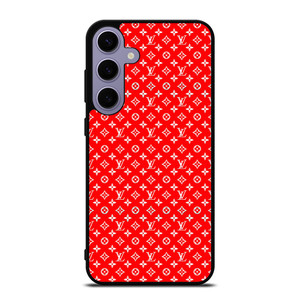 LV LOUIS VUITTON LOGO RED PATTERN Samsung Galaxy S24 Plus Case Cover LV LOUIS VUITTON LOGO RED PATTERN Samsung Galaxy S24 Plus Case Cover