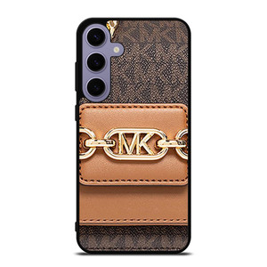 MICHAEL KORS MK LOGO BROWN SHOULDER BAG Samsung Galaxy S24 Plus Case Cover