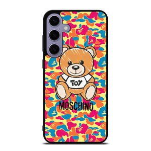 MOSCHINO X BAPE CAMO Samsung Galaxy S24 Plus Case Cover