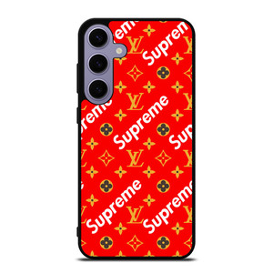 NEW SUPREME RED GOLD PATTERN Samsung Galaxy S24 Plus Case Cover NEW SUPREME RED GOLD PATTERN Samsung Galaxy S24 Plus Case Cover