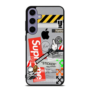 OFF WHITE SUPREME Samsung Galaxy S24 Plus Case Cover OFF WHITE SUPREME Samsung Galaxy S24 Plus Case Cover