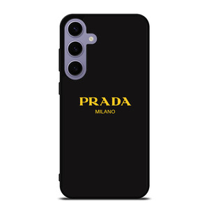 PRADA MILANO GOLD LETTER Samsung Galaxy S24 Plus Case Cover PRADA MILANO GOLD LETTER Samsung Galaxy S24 Plus Case Cover