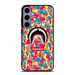 SUPREME BAPE CAMO COLOR FULL Samsung Galaxy S24 Plus Case Cover
