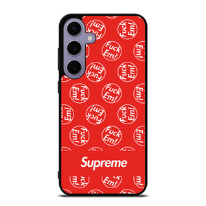 SUPREME FUCK EM PATTERN Samsung Galaxy S24 Plus Case Cover SUPREME FUCK EM PATTERN Samsung Galaxy S24 Plus Case Cover