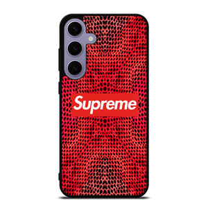 SUPREME RED SNAKE SKIN Samsung Galaxy S24 Plus Case Cover