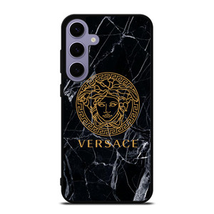 VERSACE BLACK MARBLE Samsung Galaxy S24 Plus Case Cover