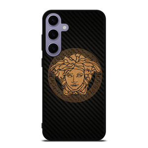 VERSACE WOOD AND CARBON LOGO Samsung Galaxy S24 Plus Case Cover