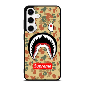 BAPE CAMO SHARK SUPREME Samsung Galaxy S24 Case Cover BAPE CAMO SHARK SUPREME Samsung Galaxy S24 Case Cover