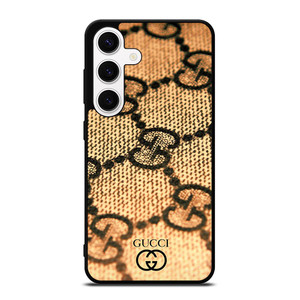 BROWN GUCCI LOGO PATTERN ART Samsung Galaxy S24 Case Cover BROWN GUCCI LOGO PATTERN ART Samsung Galaxy S24 Case Cover
