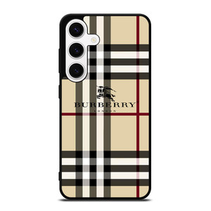 BURBERRY LOGO PATTERN Samsung Galaxy S24 Case Cover