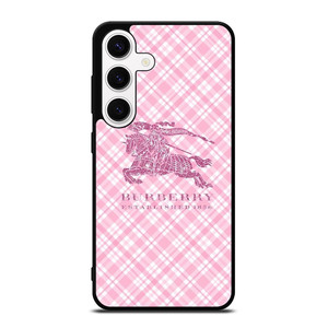 BURBERRY LOGO PINK PATTERN Samsung Galaxy S24 Case Cover