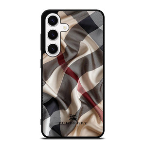 BURBERRY PATTERN SCARF FABRIC Samsung Galaxy S24 Case Cover