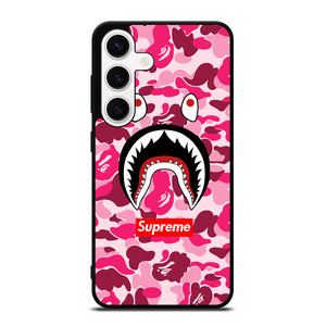 CAMO BATHING APE SUPREME PINK Samsung Galaxy S24 Case Cover