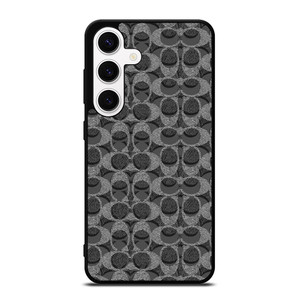 COACH BLACK GREY PATTERN LOGO Samsung Galaxy S24 Case Cover COACH BLACK GREY PATTERN LOGO Samsung Galaxy S24 Case Cover
