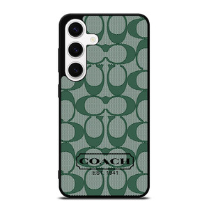COACH GREEN LOGO PATTERN Samsung Galaxy S24 Case Cover COACH GREEN LOGO PATTERN Samsung Galaxy S24 Case Cover