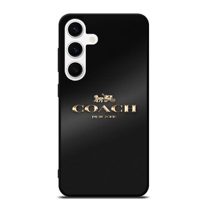 COACH NEW YORK GOLDEN LOGO Samsung Galaxy S24 Case Cover COACH NEW YORK GOLDEN LOGO Samsung Galaxy S24 Case Cover