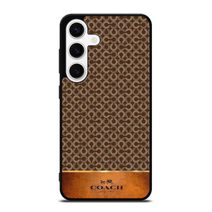 COACH NEW YORK LOGO PATTERN BROWN Samsung Galaxy S24 Case Cover COACH NEW YORK LOGO PATTERN BROWN Samsung Galaxy S24 Case Cover