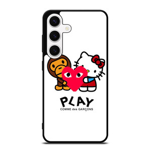 COMME DES GARCONS BAPE HELLO KITTY Samsung Galaxy S24 Case Cover COMME DES GARCONS BAPE HELLO KITTY Samsung Galaxy S24 Case Cover