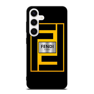 FENDI ROMA YELLOW LOGO Samsung Galaxy S24 Case Cover