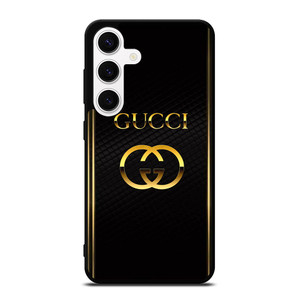 GUCCI LOGO BLACK GOLD Samsung Galaxy S24 Case Cover GUCCI LOGO BLACK GOLD Samsung Galaxy S24 Case Cover