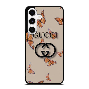 GUCCI LOGO BUTTERFLIES Samsung Galaxy S24 Case Cover