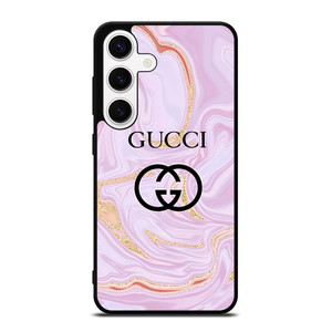 GUCCI LOGO EMBLEM ON PINK MARBLE Samsung Galaxy S24 Case Cover GUCCI LOGO EMBLEM ON PINK MARBLE Samsung Galaxy S24 Case Cover