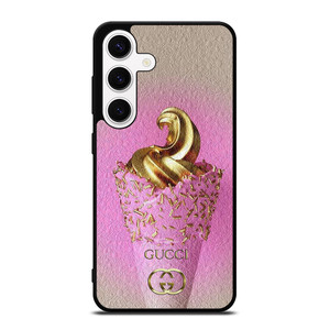 GUCCI LOGO GOLDEN ICE CREAM ICON Samsung Galaxy S24 Case Cover GUCCI LOGO GOLDEN ICE CREAM ICON Samsung Galaxy S24 Case Cover