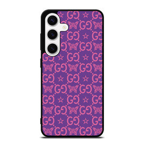 GUCCI LOGO STAR BUTTERFLIES PATTERN Samsung Galaxy S24 Case Cover GUCCI LOGO STAR BUTTERFLIES PATTERN Samsung Galaxy S24 Case Cover