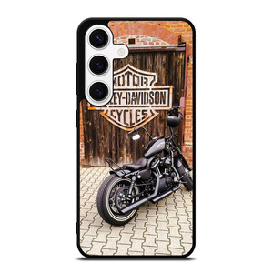 HARLEY DAVIDSON BLACK MOTORCYCLE Samsung Galaxy S24 Case Cover