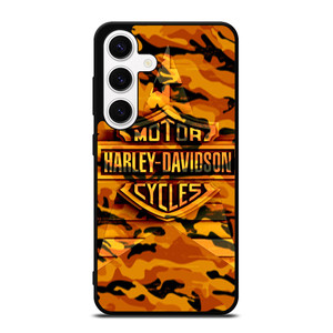 HARLEY DAVIDSON CAMO ORANGE Samsung Galaxy S24 Case Cover HARLEY DAVIDSON CAMO ORANGE Samsung Galaxy S24 Case Cover