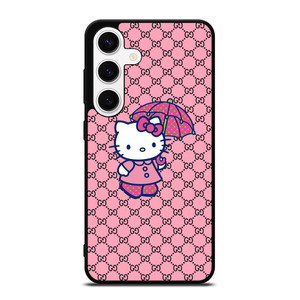 HELLO KITTY GUCCI PINK PATTERN LOGO Samsung Galaxy S24 Case Cover HELLO KITTY GUCCI PINK PATTERN LOGO Samsung Galaxy S24 Case Cover