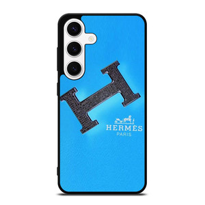 HERMES LOGO FASHION BLUE Samsung Galaxy S24 Case Cover HERMES LOGO FASHION BLUE Samsung Galaxy S24 Case Cover