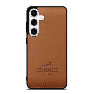 HERMES PARIS FASHION LOGO EMBLEM BROWN Samsung Galaxy S24 Case Cover