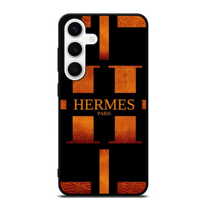 HERMES PARIS LOGO ORANGE LEATHER Samsung Galaxy S24 Case Cover HERMES PARIS LOGO ORANGE LEATHER Samsung Galaxy S24 Case Cover