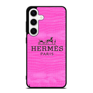 HERMES PARIS LOGO PINK LEATHER Samsung Galaxy S24 Case Cover HERMES PARIS LOGO PINK LEATHER Samsung Galaxy S24 Case Cover