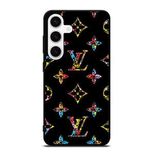 LOUIS VUITTON LOGO LV BLACK COLOR MIX Samsung Galaxy S24 Case Cover
