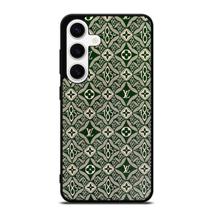 LOUIS VUITTON LOGO LV GREEN PATTERN SINCE 1854 Samsung Galaxy S24 Case Cover LOUIS VUITTON LOGO LV GREEN PATTERN SINCE 1854 Samsung Galaxy S24 Case Cover